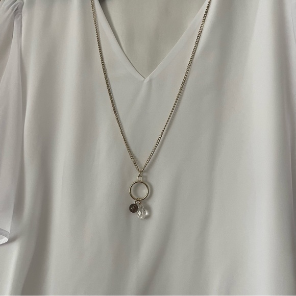 JM Collection White V-Neck Blouse XXL - Picture 5 of 11